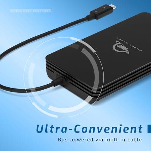 OWC 2TB Envoy Ultra Thunderbolt 5 Portable SSD Enclosure External Drive, Ultra Fast with TB5 Transfer Rates Over 6000MB/s, TB3, TB4 and USB4 Compatible, Works with Mac and PC 5
