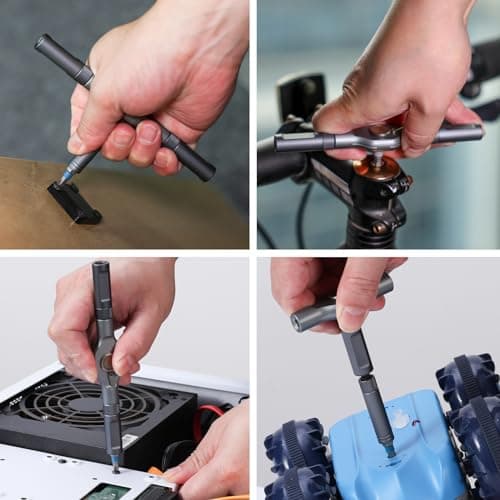 DYLIFE 24 in 1 Magnetic Screwdriver Set, DIY Ratchet Mini Removable Self-Assembly Precision Screwdriver Tool Kit, Magnetic DIY Precision Tool Kit with Variety Head Styles for PC/Mobile/Watch/Bicycle 7