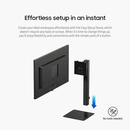 SAMSUNG 24" ViewFinity S6 (S60UD) Series QHD High Resolution Computer Monitor, 100Hz, HDR10, USB-C, Built-In LAN Port, Daisy Chain Support, Easy Setup, Height Adjustable Stand, LS24D606UANXZA, 2024 5