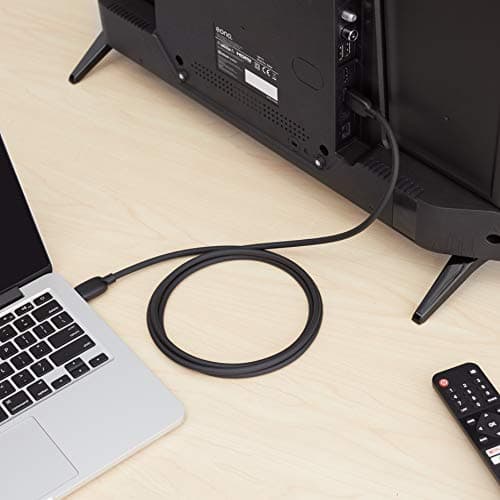 Amazon Basics HDMI 2.1 Cable, 8K@60Hz 4K@120Hz Ultra High Speed, 48Gbps, 6 Feet, Compatible with PS5/Xbox/TV/Monitor, Black 6