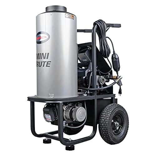 Simpson Cleaning 1500 PSI Electric Pressure Washer, 1.8 GPM Power Washer for Hot Water Use, 50-Foot Steel-Braided Insulated Hose, Mini Brute, 49-State (MB1518) 10