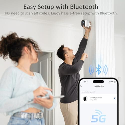 RICHCHO 4Pack 2.4G&5G Security Cameras Wireless Outdoor, 2K Battery Powered Indoor Cameras for Home Security, AI Motion Detection Siren,Two-Way Talk, Color Night Vision, Waterproof,Works w/Alexa 8