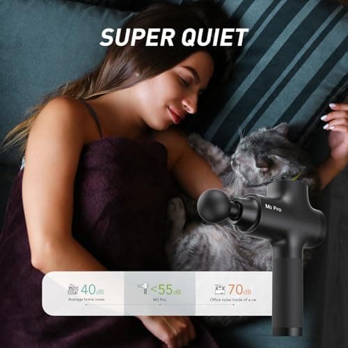 opove M3 Pro 2 Massage Gun Deep Tissue Percussion Muscle Massager for Workout, Handheld Percussive Therapy Fascia Gun for Athletes Fast Recovery 4-8 Hours Long Battery Life, Powerful, Quiet, Black 6