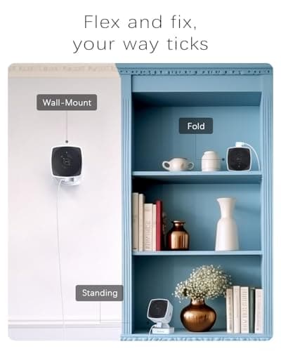 blurams 5GHz Cameras for Home Security, 2K Security Camera Indoor, Pet Camera with Phone App, Indoor Camera w/AI Motion Detection, 2-Way Audio, Compatible with Alexa&Google Home, WiFi 6 6