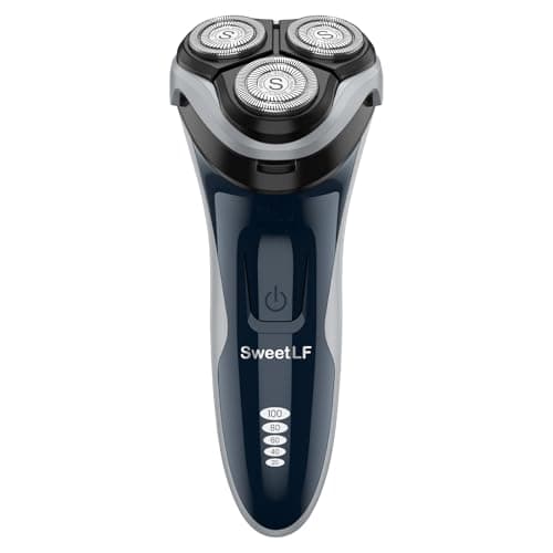 SweetLF Electric Razor for Men with Pop-Up Trimmer, IPX7 Waterproof Electric Shaver, Rechargeable Shavers for Men, Type-C, 120Mins Runtime, Plug & Play, Ideal for Christmas Presents