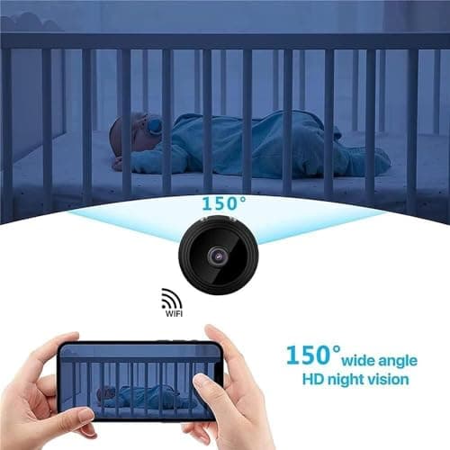 Camtrix Security Camera，Camtrix Magnetic Mini Security Camera，Night Vision Motion Detection Security Cam Covert Cameras with App，for Home Indoor Outdoor. (3) 6