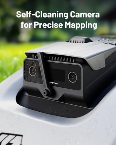 YUKA 1500 Robot Lawn Mower with Sweeper(2024 Version), 3D Vision Positioning & RTK Fusion Mapping System for 0.37 Acres Lawn 45% Slope, Cut Height 1.2"-4.0", Perimeter Wire Free, APP Control 6