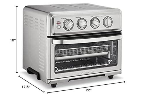 Cuisinart TOA-70 AirFryer Toaster Oven with Grill Stainless Steel Bundle with 1 YR CPS Enhanced Protection Pack 6