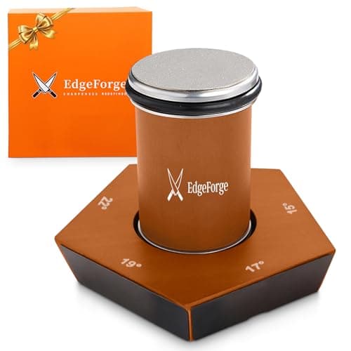 Rolling Knife Sharpener Kit – Diamond Roller Knife Sharpener with Magnetic Support, Professional Manual Sharpening System, 5-Angle Tool (12°-22°) for Kitchen & Pocket Knives