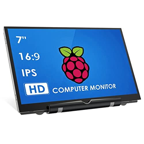 HMTECH 7 Inch Raspberry Pi Screen 800x480 HDMI Portable Monitor IPS LCD Screen Display for Raspberry Pi 5/4/3/2/Zero/B/B+ Win11/10/8/7 (Non-Touch)