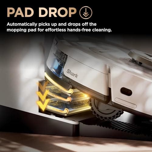 Shark Robot Vacuum & Mop, PowerDetect NeverTouch Pro, Self-Empty, Self-Refill with Self-Clean Pad Wash & Dry, 60-Day Debris Capacity, 30-Day Refill Tank, 5 PowerDetect Technologies, AV2800ZE (Renewed) 8