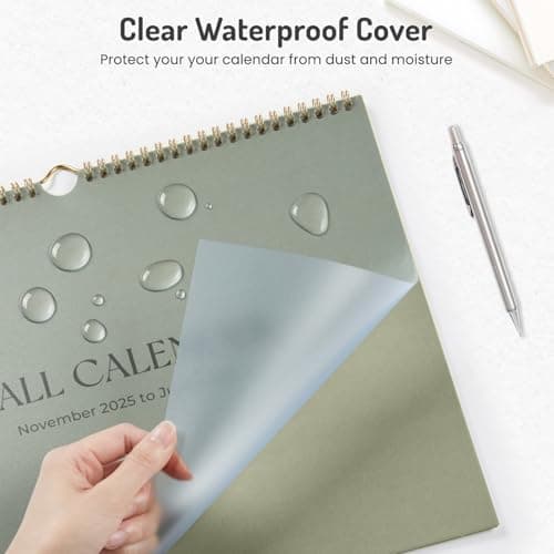 2026 Calendar, Forvencer 18-Month Wall Calendar 2026, Jan 2026 to Jun 2027, 14" x 11" Large Monthly Planner Calendars with Notes Section & Stickers, Ruled Block, Spiral Binding Hanging for Home Office 6