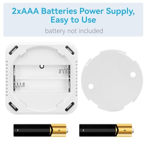 Carbon Monoxide Detector,Portable CO Alarm CO Gas Monitor Alarm with LCD Digital Display Sound Light Warning,Battery Powered High Accuracy CO Alarm Detectors for Travel Home Office Kitchen Car Hotel 9