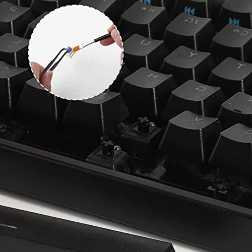HEGAPOJA Keyboard Remover Tool Kit-7-Piece Set, Keycap Puller Include 5g Keyboard Lube, Switch Puller, Lubricating Pen, Cleaning Brush, Tweezers, 4-Jaw Gripper, and Key Cap Puller 7