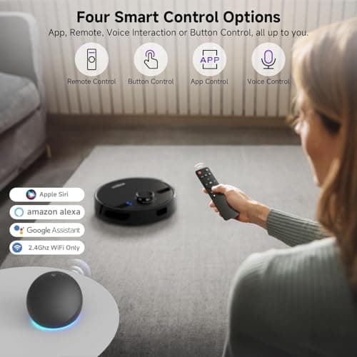 MONSGA Robot Vacuum and Mop Combo (Black) 8