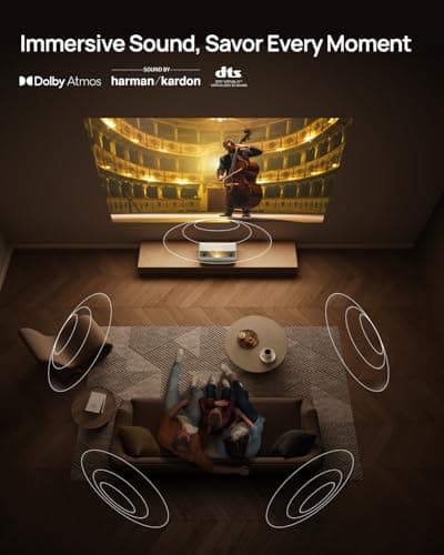 XGIMI AURA Series UST Laser Projector, Dolby Vision, IMAX Enhanced, 1,000,000:1 Dynamic Contrast Ratio, 0.177:1 Throw Ratio, Harman Kardon, 2300 Lumens AURA 2 ATV White 6