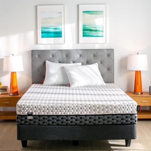 Layla 10” Copper Infused Memory Foam Mattress, Cooler and More Comfortable Sleeping, Flippable One Side Soft - Other Side Medium Firm, 2 Free Memory Foam Pillows (Twin XL) 120 Night Trial Period.