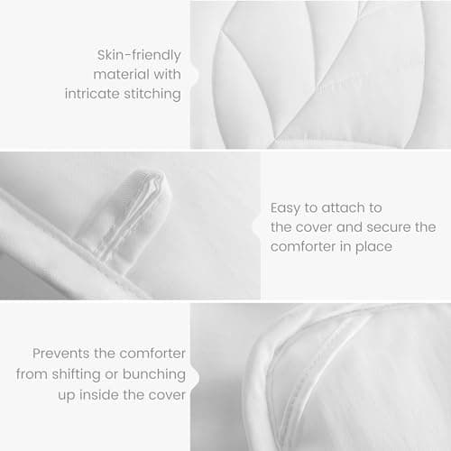 Sophia & William Tencel Lyocell Bed Comforter Queen, Cooling Lightweight All-Season Fluffy Comforter Queen, Quilted Duvet Insert 7