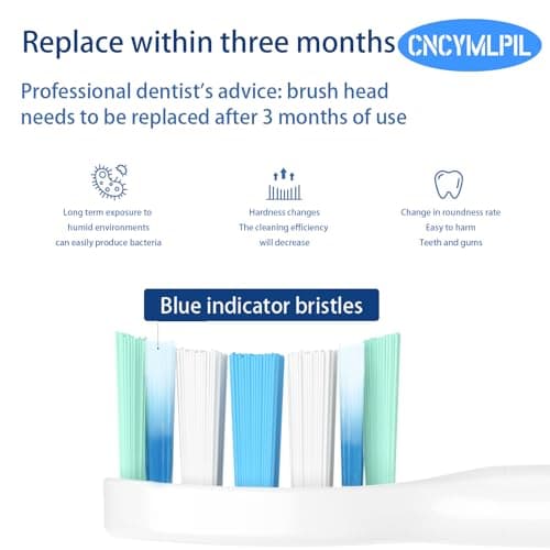 Replacement Toothbrush Heads for Philips Sonicare Replacement Heads, Electric Replacement Brush Head Compatible with Phillips Sonicare Electric Toothbrush, 8 Pack 5