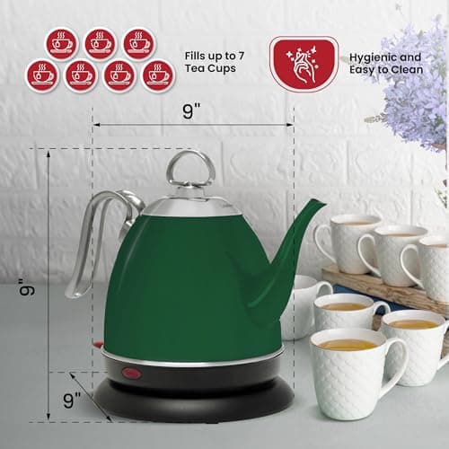 Chantal Mia Electric Kettle, 32 oz (Green) 6