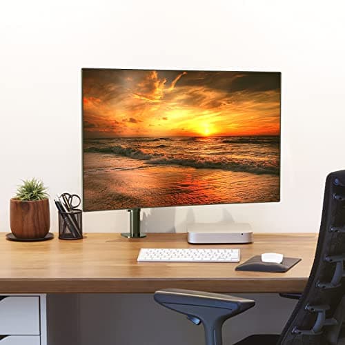 Pholiten Single Monitor Arm Desk Mount, Holds Screens up to 32 inch,Holds Up to 22lbs,Fully Adjustable Stand with C-Clamp and Grommet Base,100x100 Vesa Monitor Stand 5