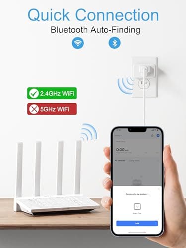 EIGHTREE Smart Plug 15A, Smart Plugs That Compatible with Alexa & Google Home & SmartThings, No Hub Required, WiFi Outlet with Remote Control, Timer & Schedule, 2.4GHz WiFi Only, 4 Packs 3