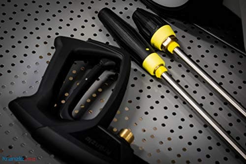 KranzleUSA K1122TST Cold Water Electric Commercial Pressure Washer with Auto On-Off, GFI and 50' Wire Braided Hose on Hose Reel, 1400 PSI, 2.0 GPM, 110V, 15A 6