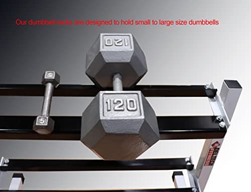 DF513- Two Tier 55" Dumbbell Rack by Deltech Fitness 5