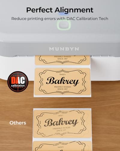 MUNBYN Bluetooth Thermal Label Printer RW403B, Wireless 4x6 Shipping Label Printer for Small Business, Compatible with Android, iPhone, Windows, Mac, Chromebook, Print Width 1.57"-4.25" (Grey) 7