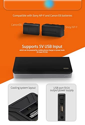 Portkeys PT5 II Camera Monitor Touchscreen DSLR Field Monitor 5 inch 4K30P Input/Output Wide Color Gamut New Peaking 3D LUT Video Assist Luma RGB Waveform for DSLR 7