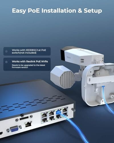 REOLINK Duo Floodlight PoE, 4K Dual-Lens Security Camera, Outdoor PoE IP Camera with 180° Ultra-Wide Angle, 1800 Lumen Floodlight, Human/Vehicle/Pet Detection, Two Way Talk, Waterproof 6