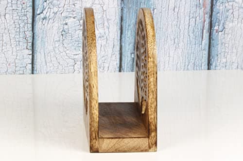 Mother's Day Gifts Tree of Life Wooden Tissue Paper Holder with Full Size Decorative Napkin Stand Tissue Paper Organizer for Home & Kitchen Dining Table Stand | Farmhouse Napkin Holder 5