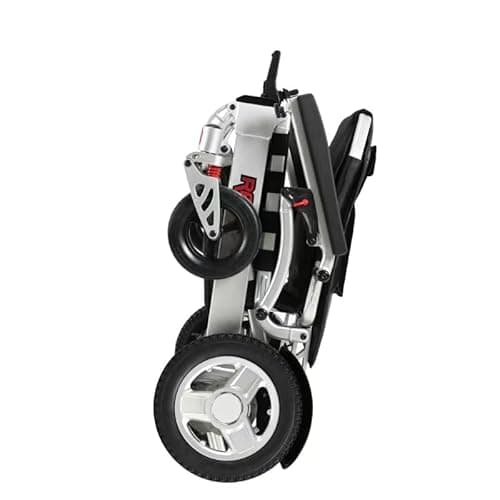 Ranger Magnum Ultra Heavy Duty Folding Electric Wheelchair - All-Terrain, Weatherproof, Dual 350W Motors, 660 lb Capacity, Dual Side Batteries (Silver, XL (24" Seat)) 5