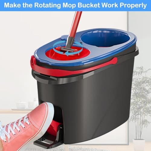 4Pcs Spin Mop Replacement Parts, Spin Mop Bucket Clutch Bearing Gear Sprockets Replacement Compatible with Ocedar, One Way Bearing Sprockets Pedal Repair Replacement for Vileda and More Rotation Mop 6