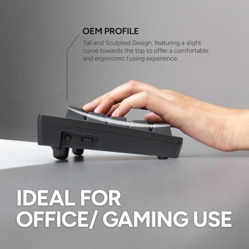 BAROCCOMiSTEL MiSTEL MD600 Alpha BT RGB, Split Keyboard, Ergonomic Mechanical Keyboard, 60%, PBT Double Shot Keycap (Transparent), Bluetooth5.0, Mac/Windows OS Compatible -Gateron G Pro Brown 5