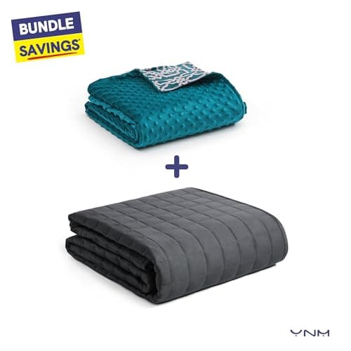 YnM Fuzzy Duvet Cover for Weighted Blankets (Infinite, 60''x80'') 7