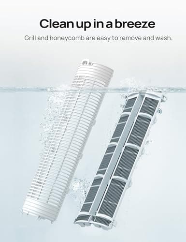 DREO Portable Air Conditioners Fan, 40” Standing Fans that Blow Cold Air, Portable AC，80° Oscillating Evaporative Air Cooler，Removable Water Tank, Ice Packs, Remote Control, 4 Speeds, 7H Timer, White 7