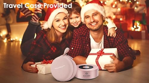 XLEADER Mini Bluetooth Speaker (Travel Case Provided) HD Sound&Rich Bass, Touch Design, 12-15H Playtime, Support Aux Input, Micro SD, Mic, for iPhone Laptop Shower Office, Ideal Gifts, Pink Rose Gold 9