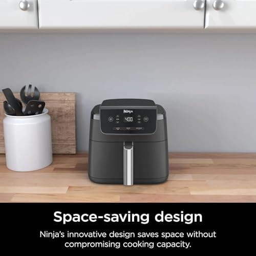 Ninja Air Fryer Pro 3-in-1 with 5 QT Capacity, Air Fry, Reheat, Dehydrate, Air Crisp Technology with 400F for hot, 120 Volts, Nonstick Basket & Crisper Plate, Black, AF140 (Renewed) 7