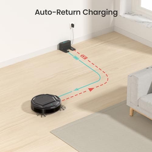 Lefant M210 Pro Robot Vacuum, Slim Quiet, 3 Adjustable Suction Levels, 6 Modes, Robot Vacuum Cleaner for Pet Hair, Hard Floors & Low Carpets, Self-Charging, WiFi/App/Alexa Control, Black 5