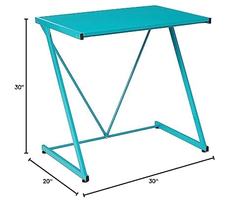 Urban Lifestyle Z-Shaped Student Desk, Aqua 3