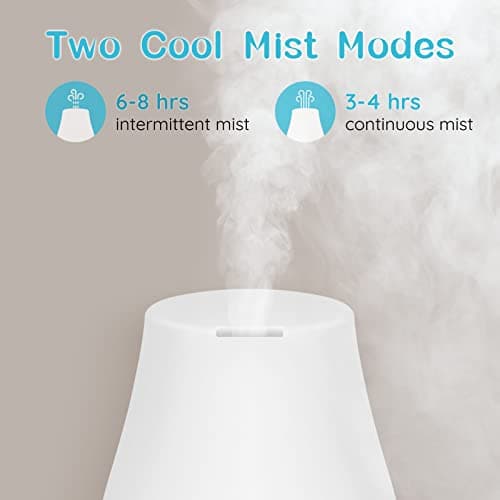 Homeweeks Diffusers, 100ml Colorful Essential Oil Diffuser with Adjustable Mist Mode, Auto Off Aroma for Bedroom/Office/Trip (100 ML 1 Pack) 6