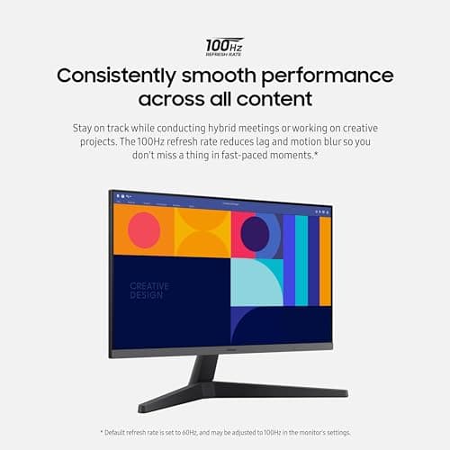 Samsung 27-Inch S33GC Series Business Essential Computer Monitor, IPS Panel, Tilt Only Display Stand, 100Hz, HDMI and DisplayPort, AMD FreeSync, Advanced Eye Care LS27C332GANXZA, 2023 4