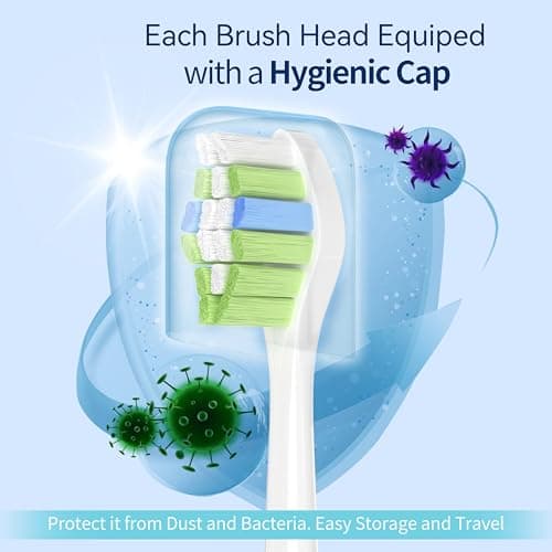 Utimcare Replacement Toothbrush Heads Compatible with Philips Sonicare ProtectiveClean C2 G2 W 4100 5100 5300 Plaque Control Electric Toothbrush, Soft, 10 Pack Refills. 6