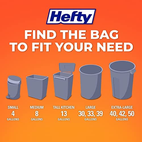 Hefty Small Trash Bags, Fabuloso Scent, 4 Gallon, 52 Count 6