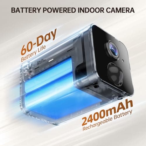 SENOLTA Hidden Camera – 2K HD Wireless Security Camera with Video, Mini Indoor Cameras for Home Security, AI Motion Detection, Night Vision, Built-in Siren, 60-Day Battery Life, Nanny cam, pet Camera 5