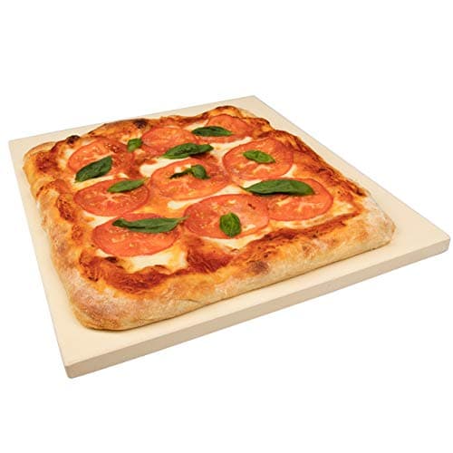 CucinaPro Pizza Stone for Oven, Grill or BBQ- Extra Thick 5/8" Cordierite Rectangular Baking Stone for Better Cooking- 16" x 14" Pan- Holds High Temp For Crispy Crust- Kitchen Tool Essential Must Have