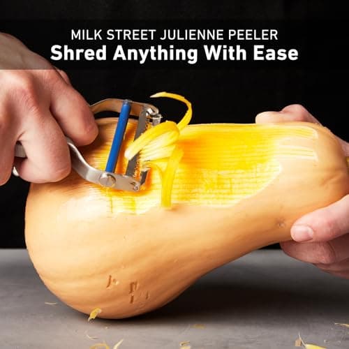 Milk Street Julienne Peeler, Vegetable Julienne Peeler, Peeler for Tough Veggies, Potatoes, Carrots, Squash, Stainless Steel Replaceable Blades, Dishwasher Safe 6