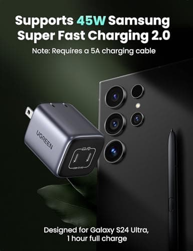 UGREEN MagFlow Qi2 25W 10,000mAh Power Bank Bundle with 45W GaN USB C Charger 7