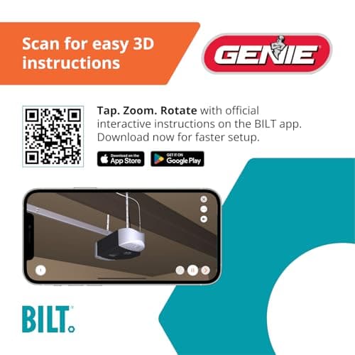 Genie Chain Drive 550 Garage Door Opener, Heavy Duty Chain Drive Opener, Model 2035-TKO 10